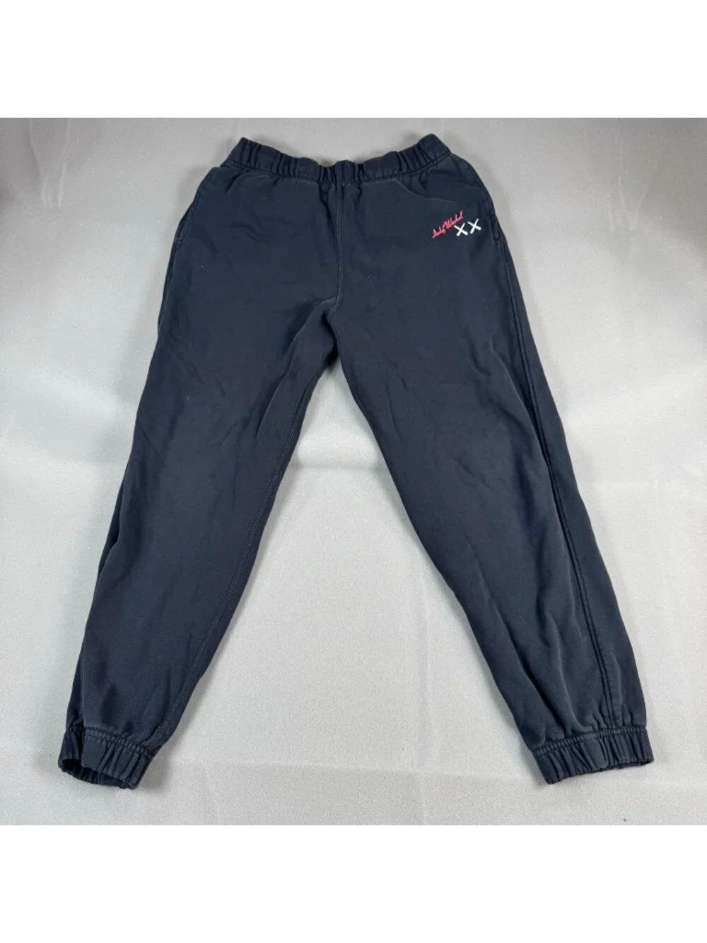 Uniqlo KAWS Warhol Sweatpants Mens Size M Black Graphic Lounge Joggers Art